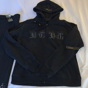 NWT BGBM MaxAzria Embellished Track Suit